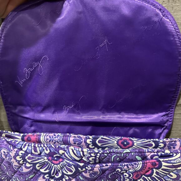 Vera Bradley Slim Saddle Bag - Lilac Tapestry Purple - Picture 4 of 8